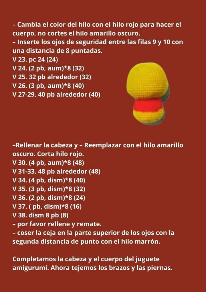 Patrón de crochet de osito con tarro de miel en la mano