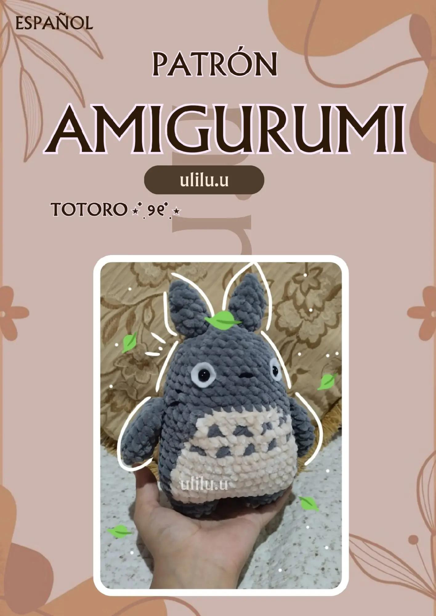 Patrón de crochet de Totoro para tus proyectos creativos