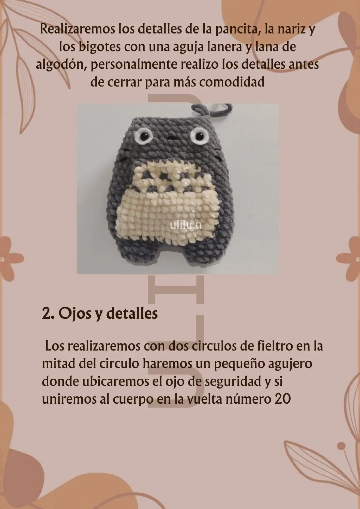 Patrón de crochet de Totoro para tus proyectos creativos