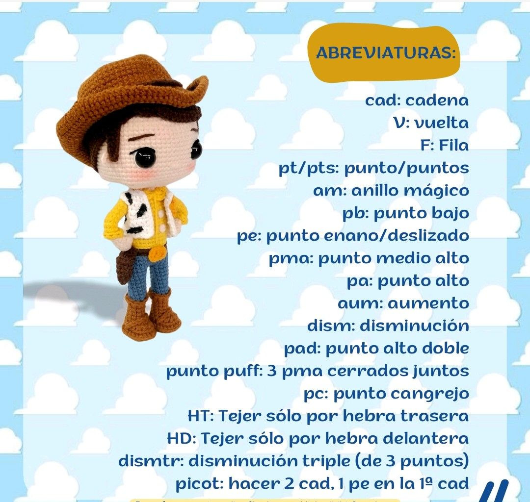 Patrón de Crochet de Woody: Guía Completa y Gratuita para Principiantes