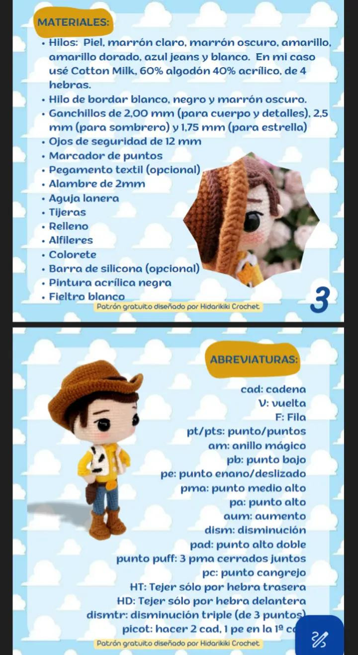 Patrón de Crochet de Woody: Guía Completa y Gratuita para Principiantes