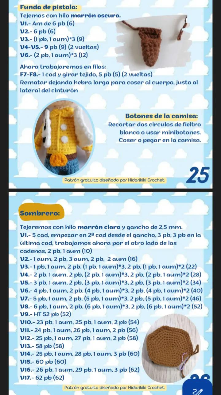 Patrón de Crochet de Woody: Guía Completa y Gratuita para Principiantes