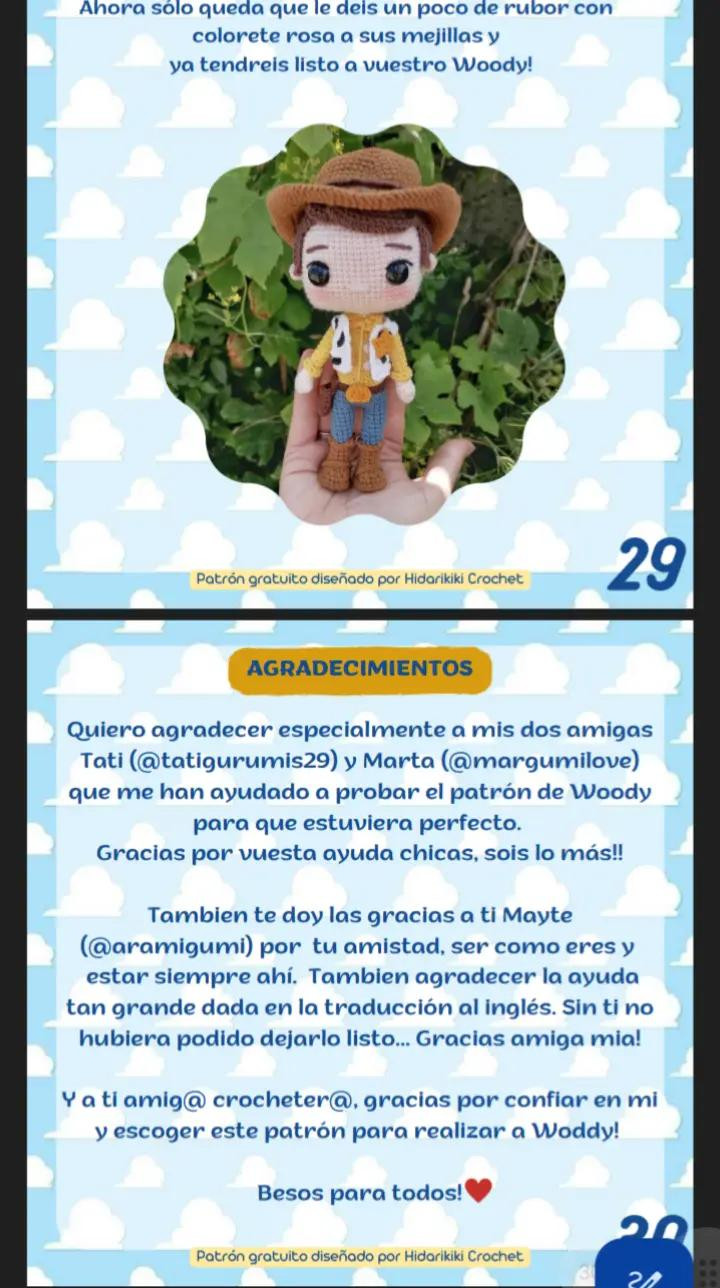 Patrón de Crochet de Woody: Guía Completa y Gratuita para Principiantes