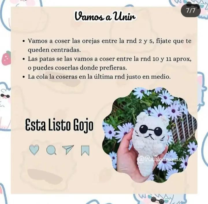 Patrón de crochet gratis: Amigurumi gato con gafas en el jardín