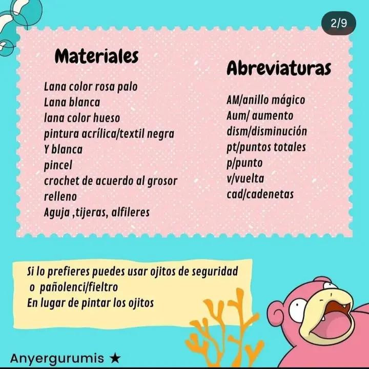 Patrón de crochet gratuito para crear un adorable Slowpoke