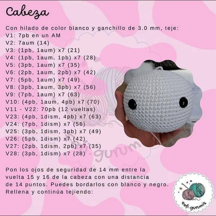 Patrón de crochet gratuito para crear una adorable vaquita de juguete.