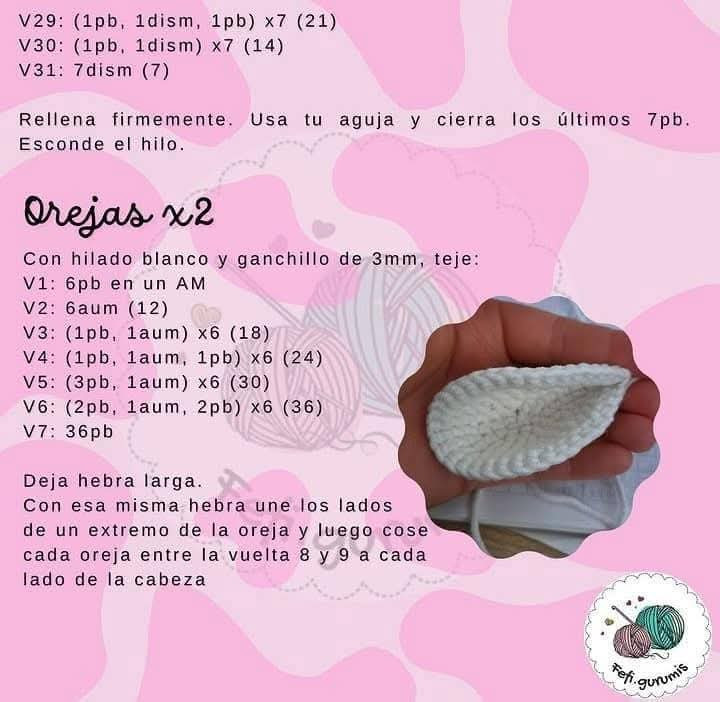 Patrón de crochet gratuito para crear una adorable vaquita de juguete.