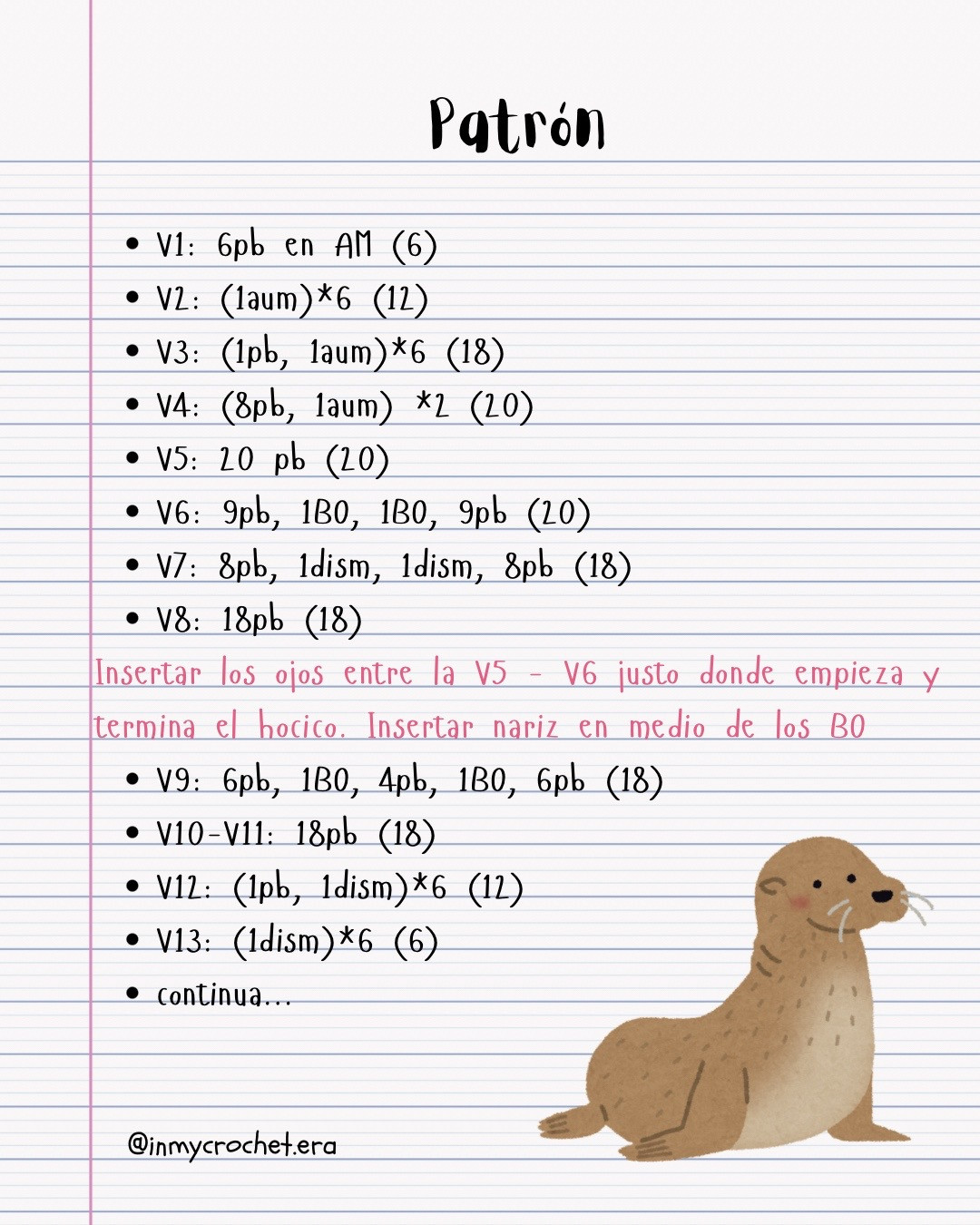 Patrón de crochet gratuito para una foca bebé adorable