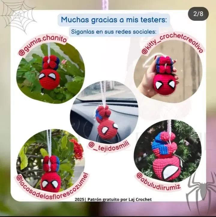 Patrón de crochet: Materiales y abreviaciones para hacer un Spiderman