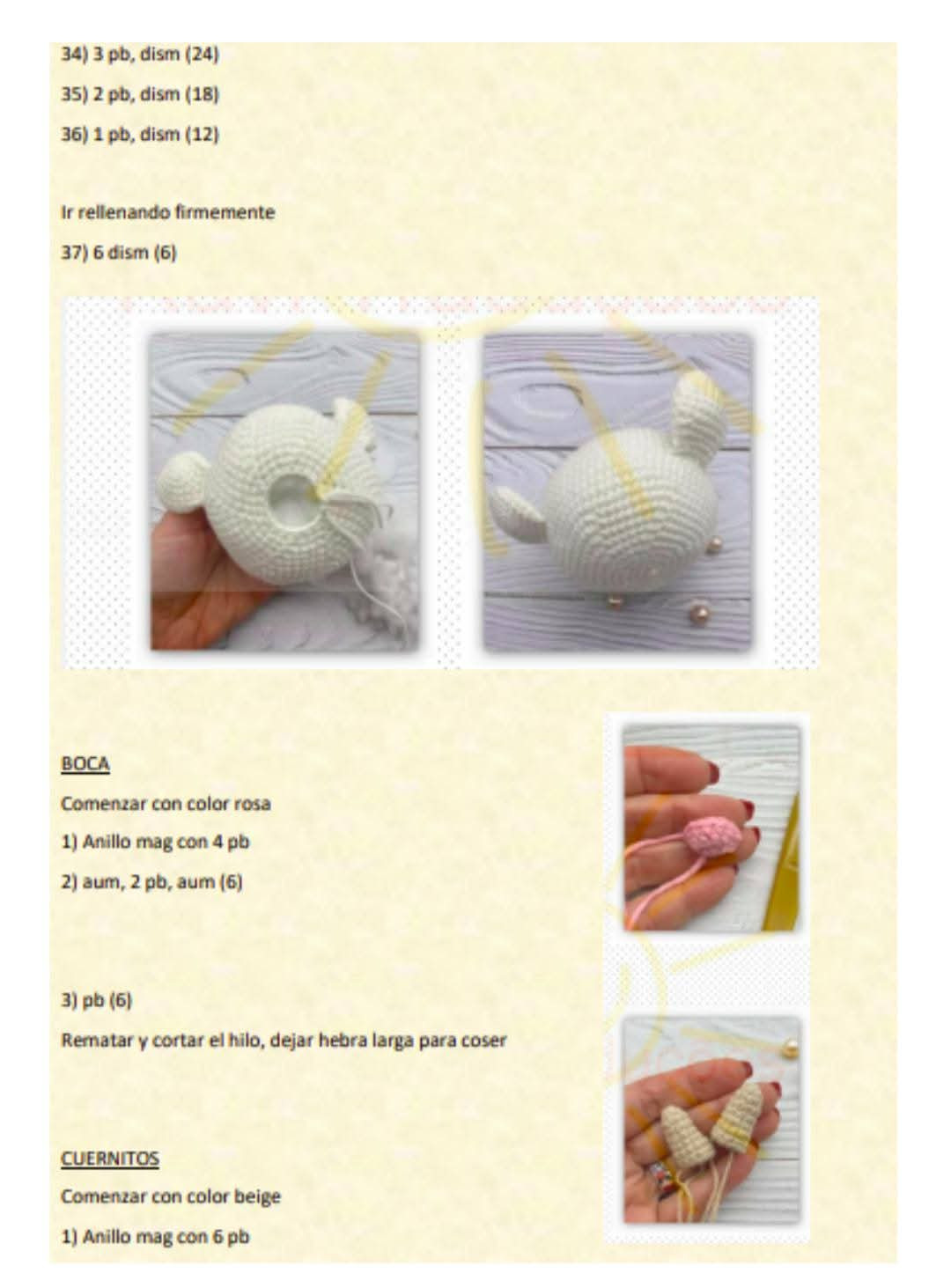 Patrón de crochet para crear un adorable muñeco de vaca