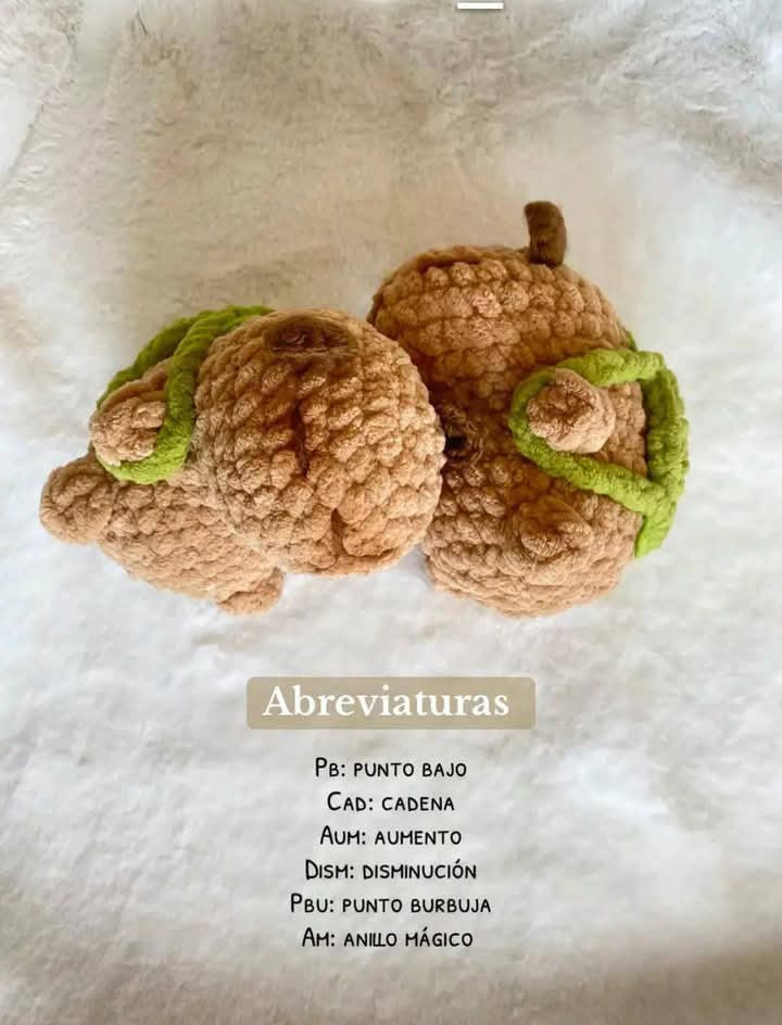 Patrón de crochet para crear un capibara adorable