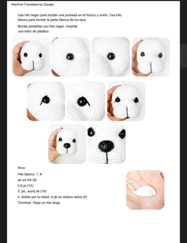 Patrón de crochet para hacer un adorable perro dálmata amigurumi