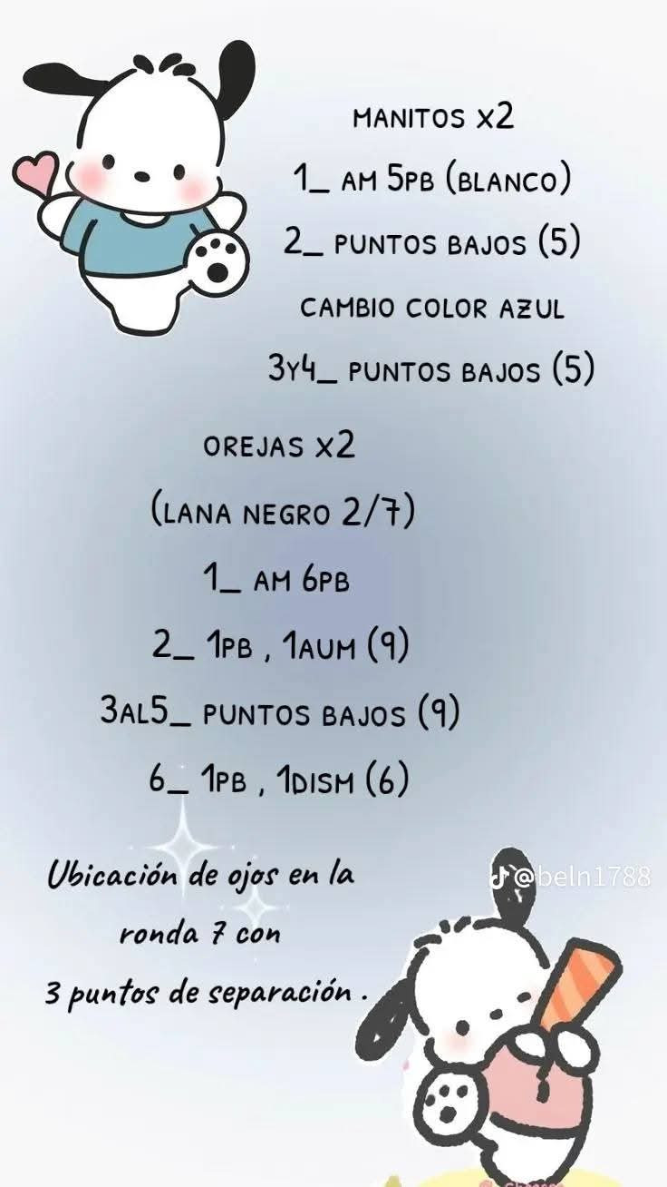 Patrón de crochet para muñecos de peluche adorables y coloridos