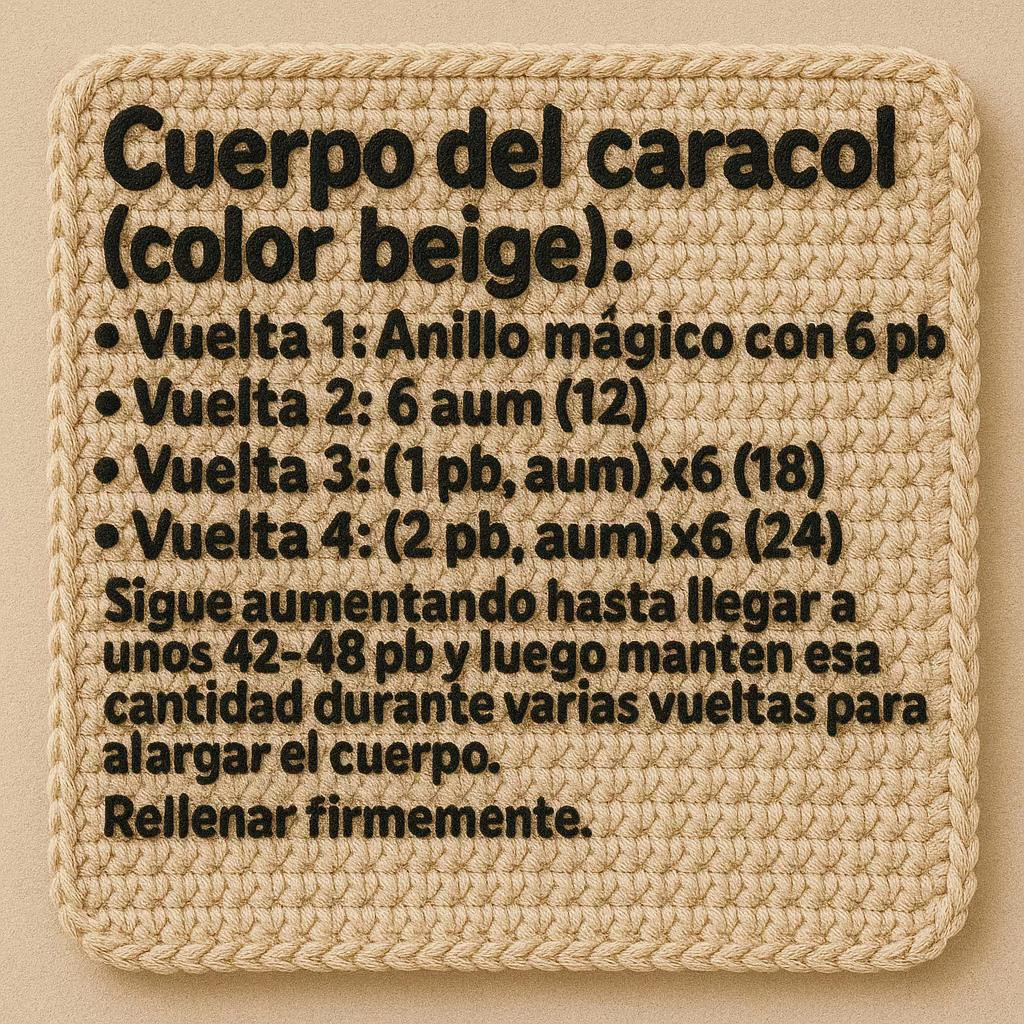 Patrón de ganchillo: Caracol amigurumi con flores coloridas