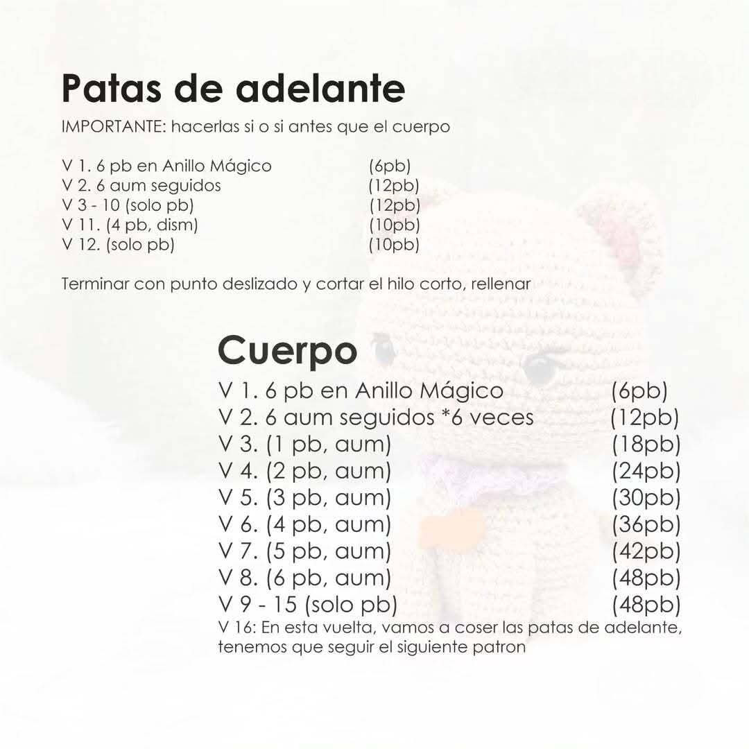 Patrón de ganchillo gratuito para hacer un adorable gato amigurumi