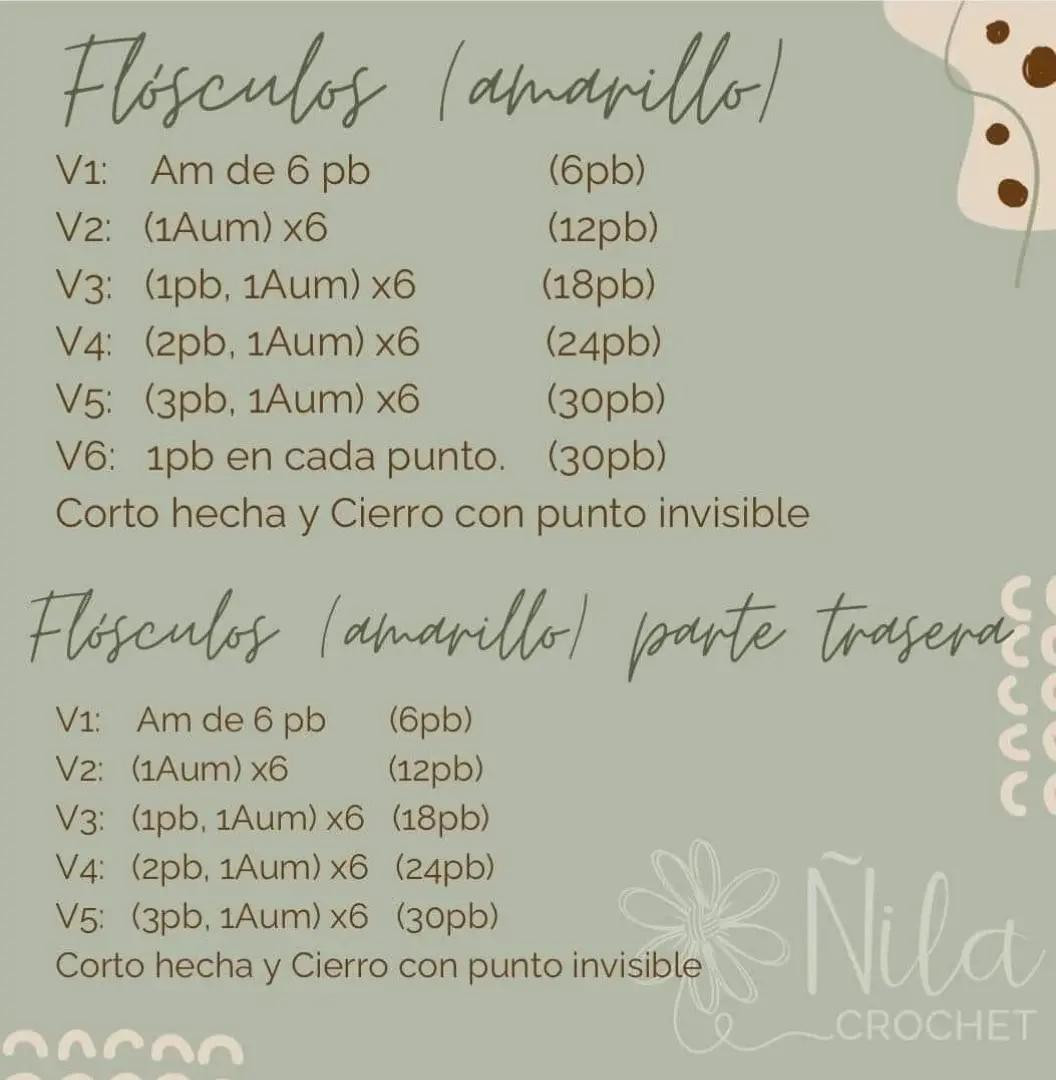 Patrón de ganchillo gratuito para margarita a crochet fácil y rápido