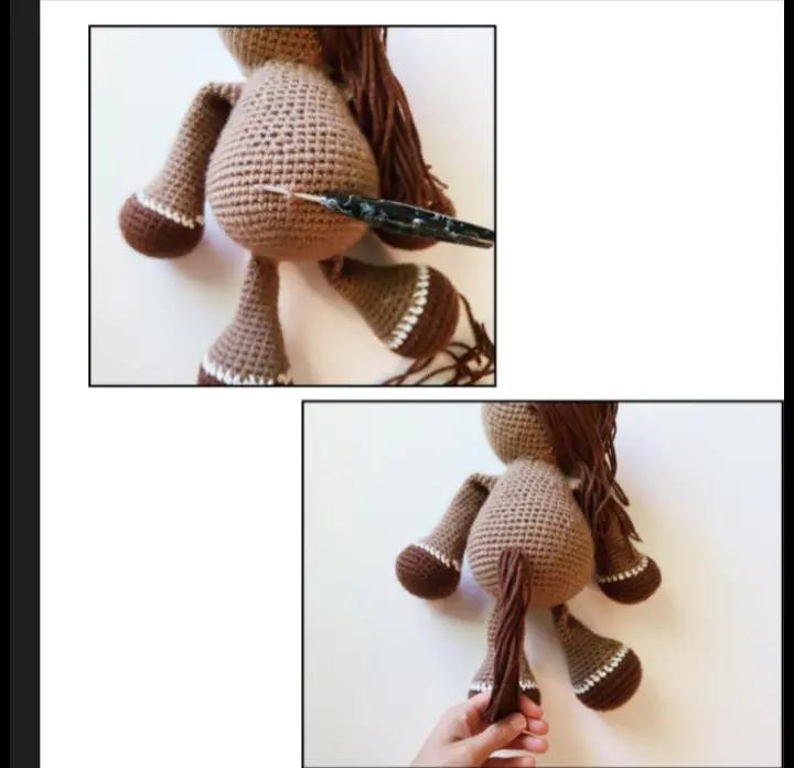 Patrón de ganchillo para crear un adorable caballo amigurumi