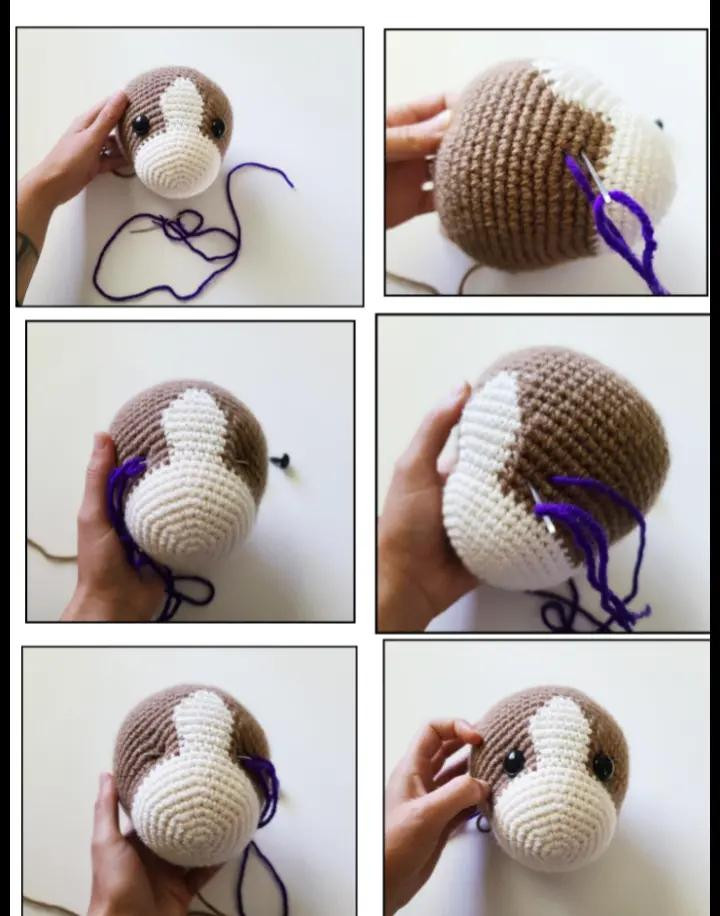 Patrón de ganchillo para crear un adorable caballo amigurumi
