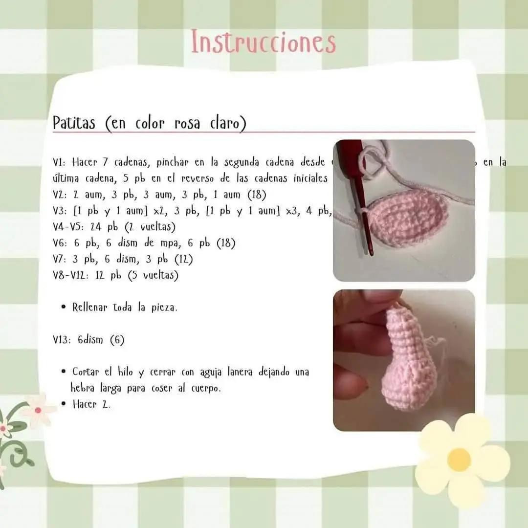 Patrón de ganchillo para crear un adorable cerdito amigurumi.