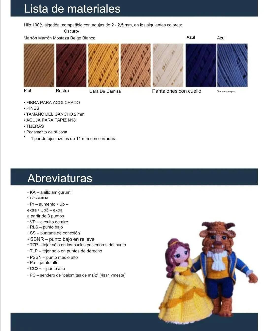 Patrón de ganchillo para crear una bestia encantadora y detallada.