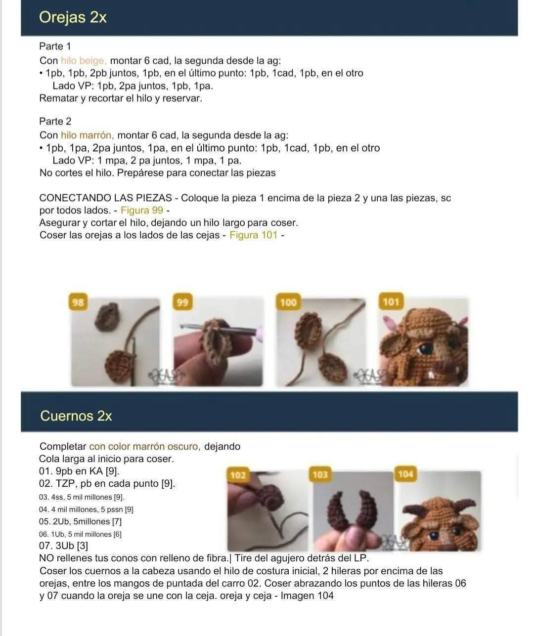 Patrón de ganchillo para crear una bestia encantadora y detallada.