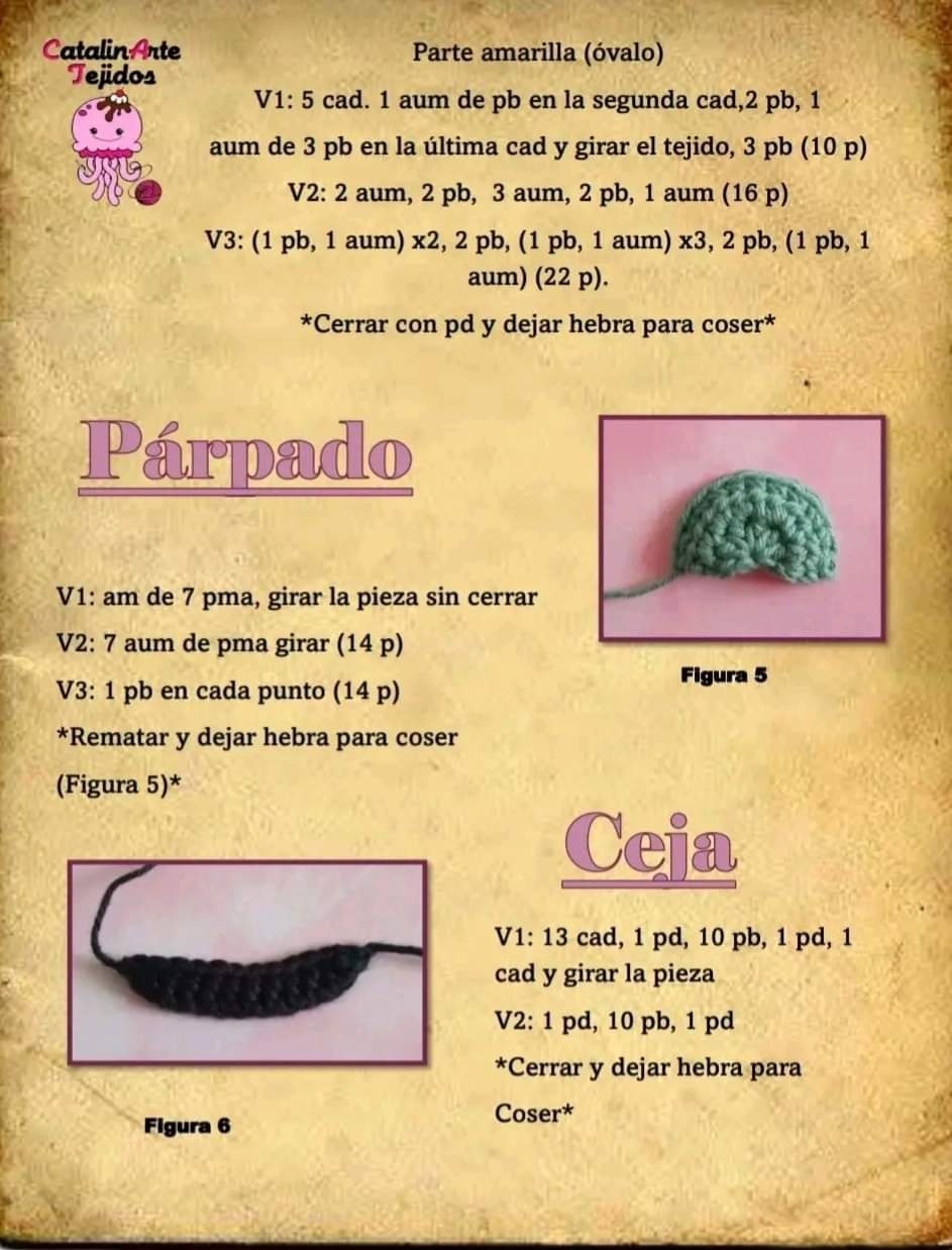 Patrón de ganchillo para hacer a Plankton y hamburguesas adorables