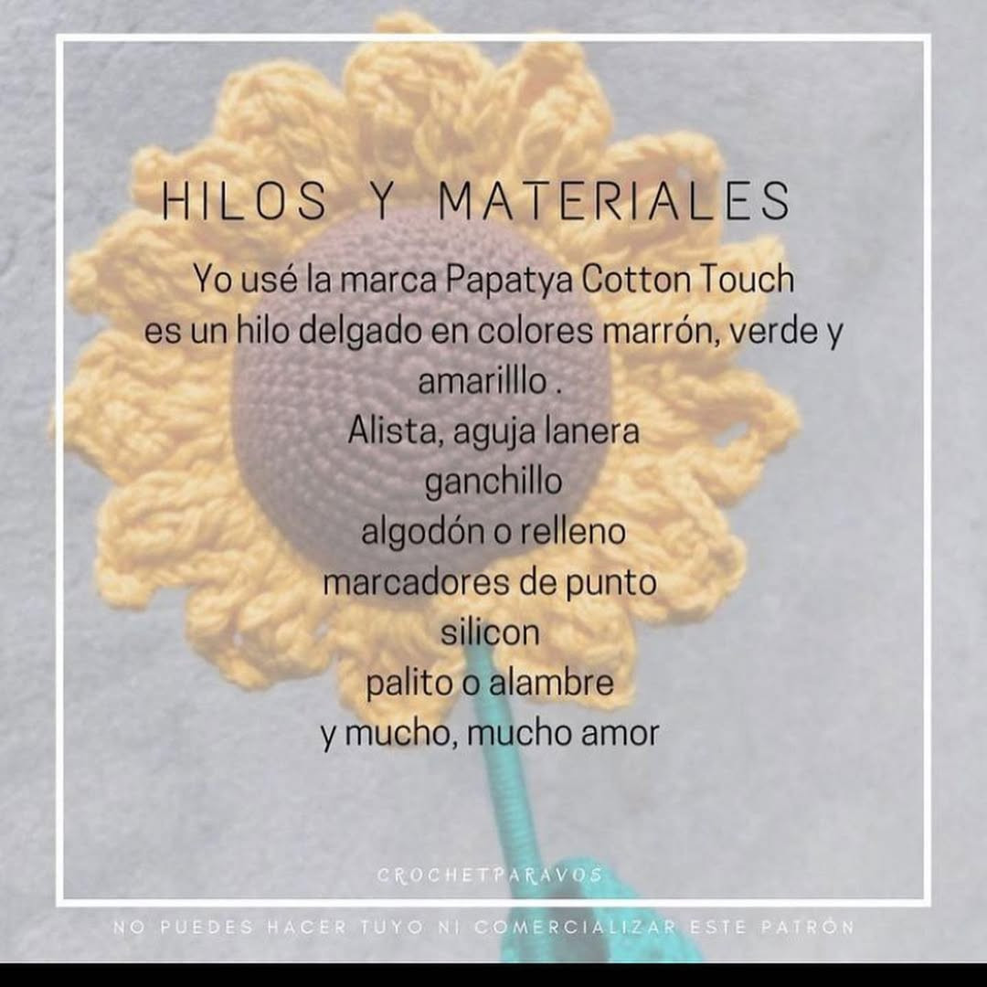 Patrón de Girasol a Crochet: Descarga Gratis y Crea el Tuyo