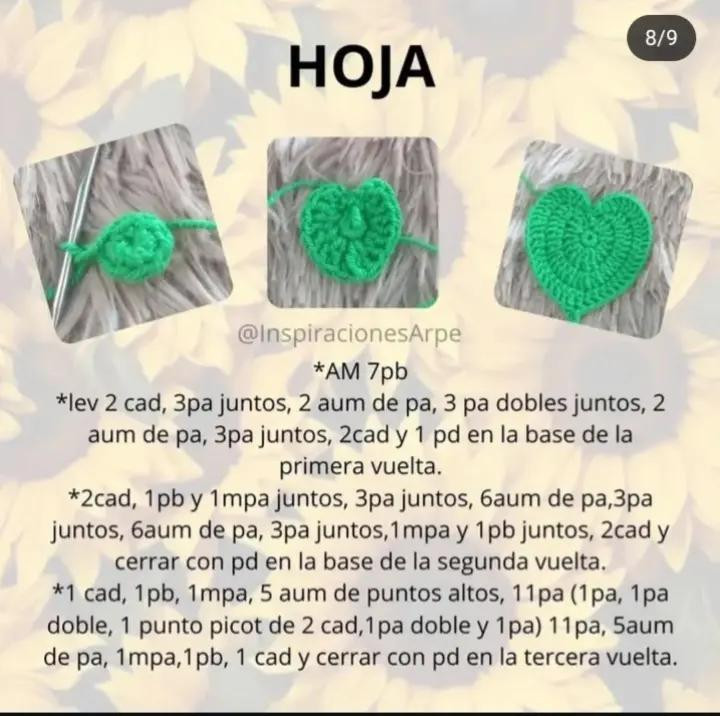 Patrón de Girasol en Crochet: Crea tu Propia Flor con Este Diseño Fácil