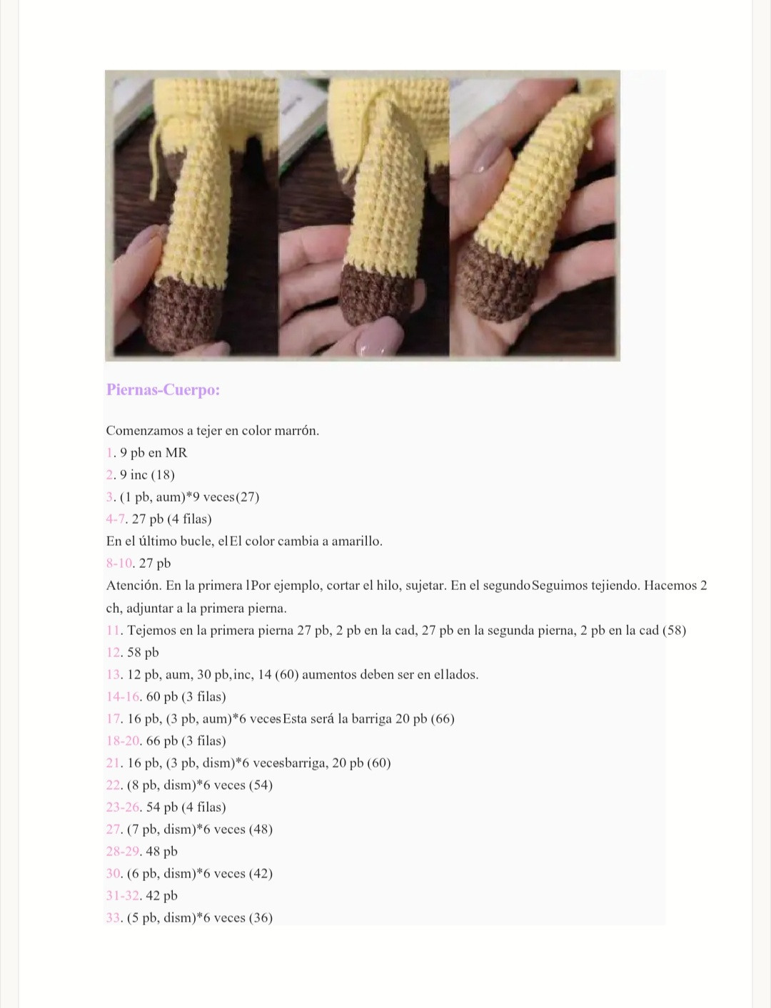 Patrón de jirafa amigurumi de ganchillo para principiantes, descarga gratuita.