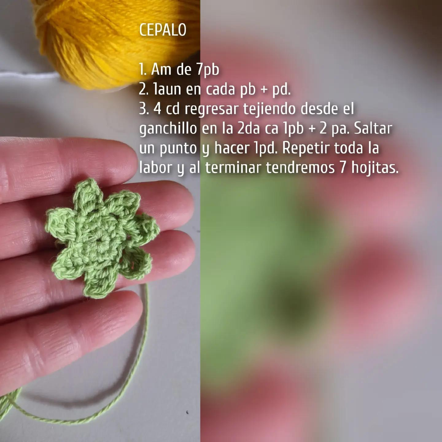Patrón de llavero de fresa con flor tejida a crochet