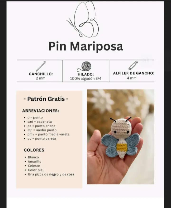 Patrón de mariposa a crochet: crea tu accesorio único y colorido
