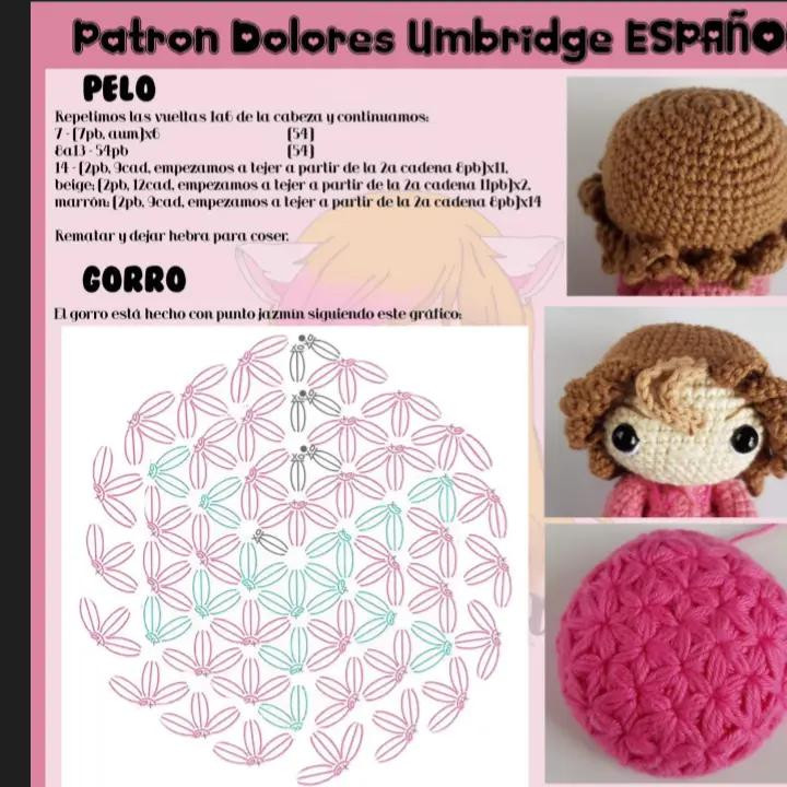 Patrón de Muñeca Amigurumi de Dolores Umbridge Gratis
