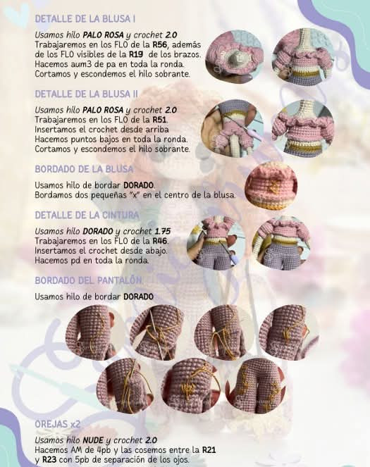 ¡Patrón de Muñeca Amigurumi Gratis con Detalles Encantadores!