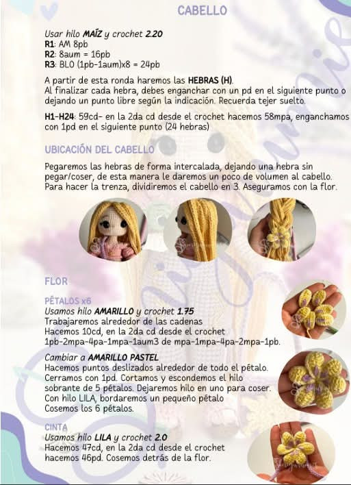 ¡Patrón de Muñeca Amigurumi Gratis con Detalles Encantadores!