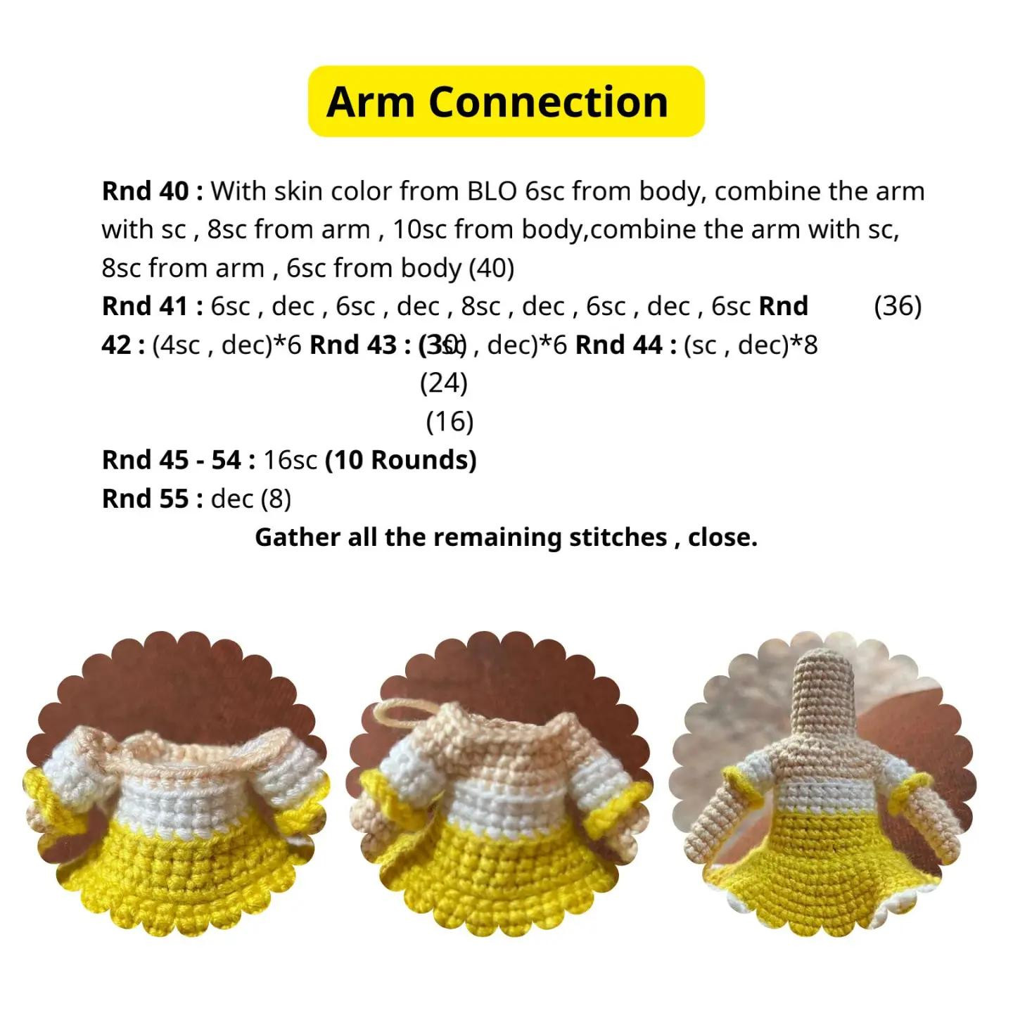 Patrón de Muñeca Amigurumi: Linda Chica de Verano con Vestido de Limón