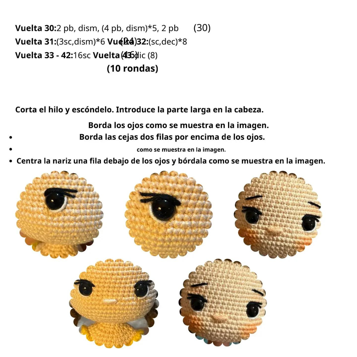 Patrón de Muñeca Amigurumi: Linda Chica de Verano con Vestido de Limón