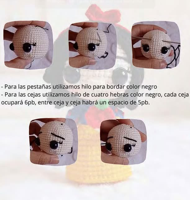 Patrón de muñeca de amigurumi inspirado en princesa, descarga ahora.