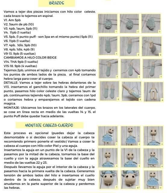 Patrón de muñeca de crochet gratis para descargar ahora