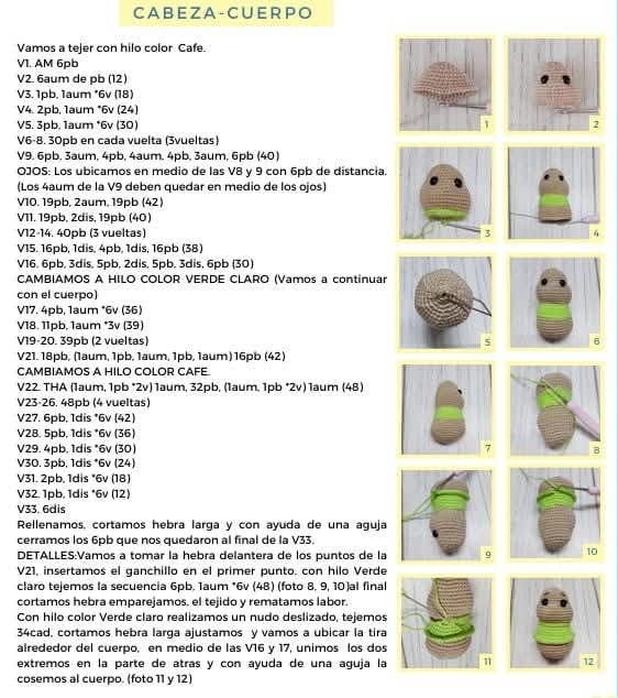Patrón de muñeca de crochet gratis para descargar ahora
