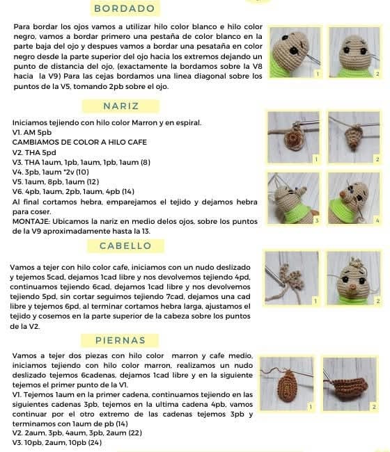 Patrón de muñeca de crochet gratis para descargar ahora