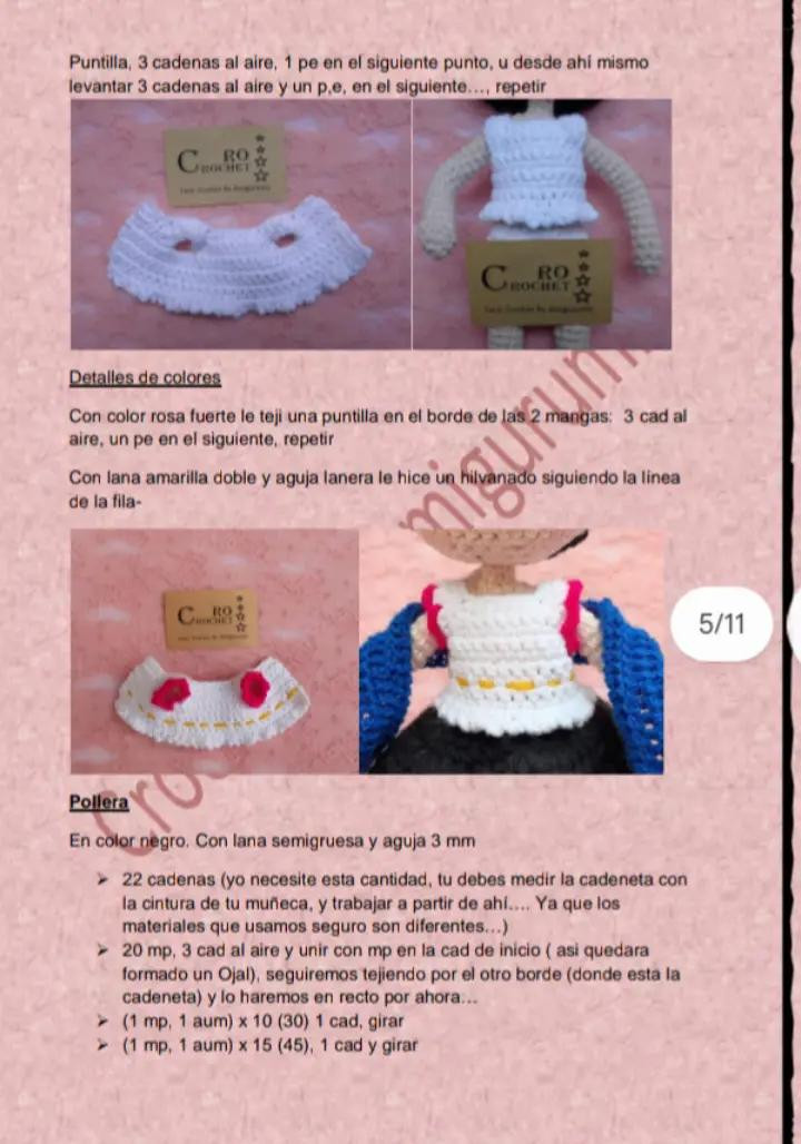 Patrón de Muñeca de Crochet Inspirada en Artista Famosa