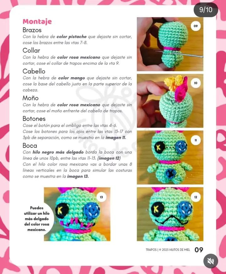Patrón de muñeco amigurumi inspirado en Lilo & Stitch, gratuito y creativo