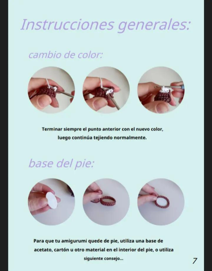 "Patrón de muñeco de crochet con gafas y tirantes"