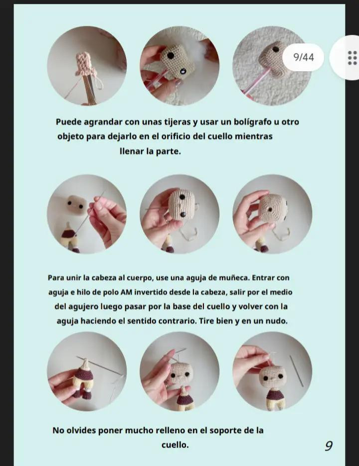 "Patrón de muñeco de crochet con gafas y tirantes"
