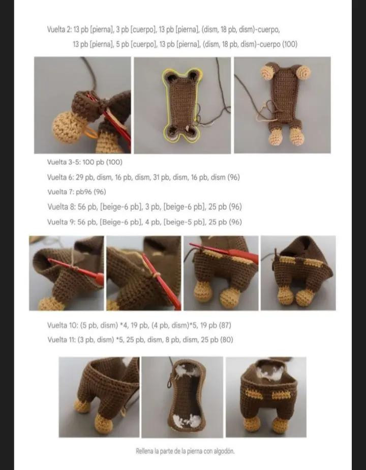 Patrón de Perros Tejidos a Crochet para Crear Tiernos Juguetes