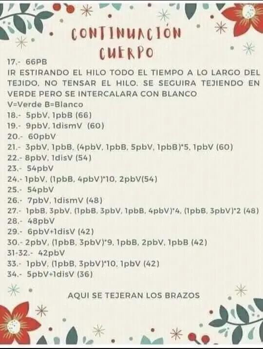 Patrón de reno navideño tejido a crochet con bufanda colorida