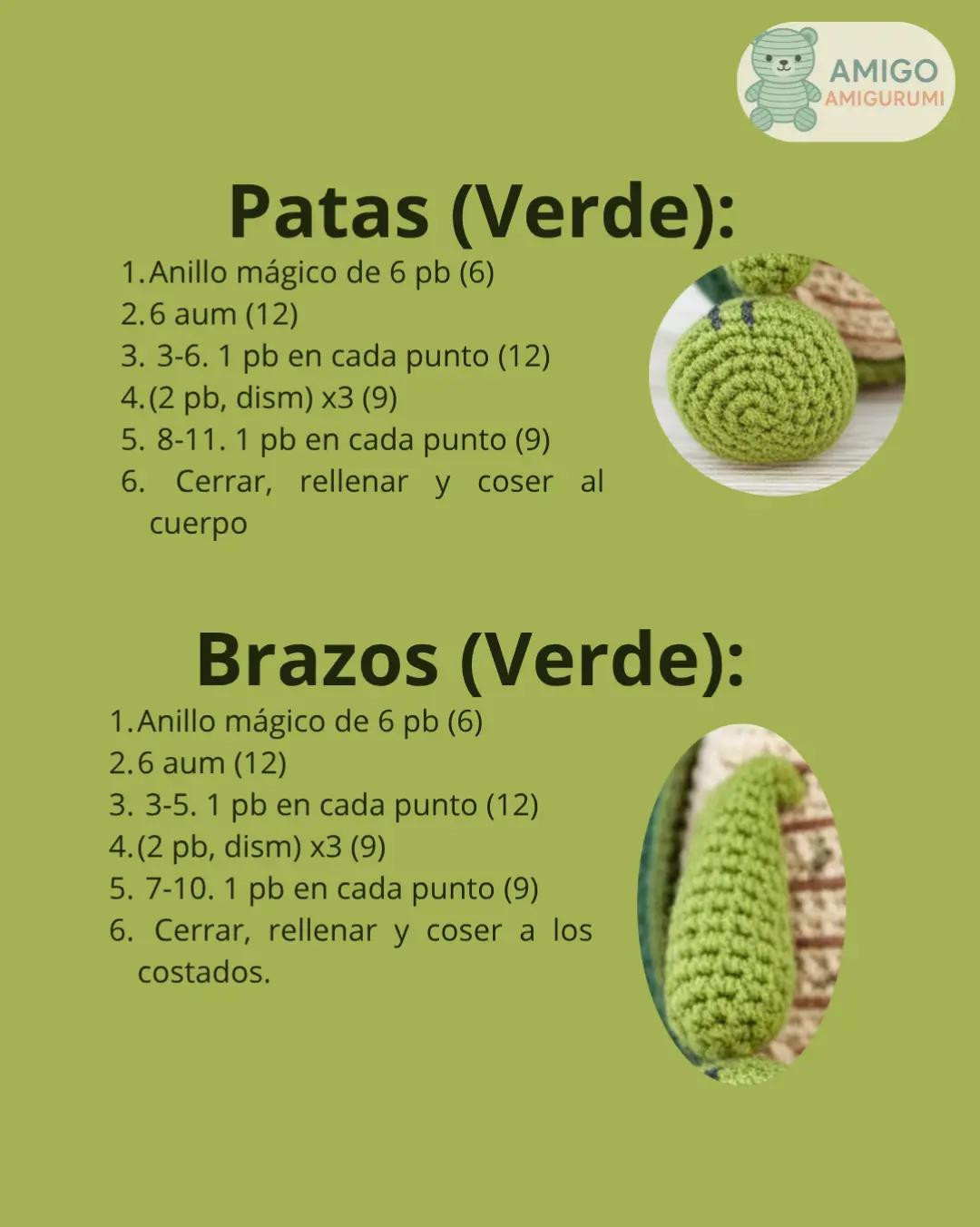 Patrón detallado para crear una adorable tortuga amigurumi
