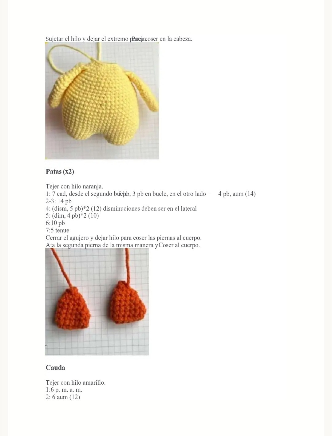 Patrón Gratis de Amigurumi: Cómo Hacer un Pato de Ganchillo