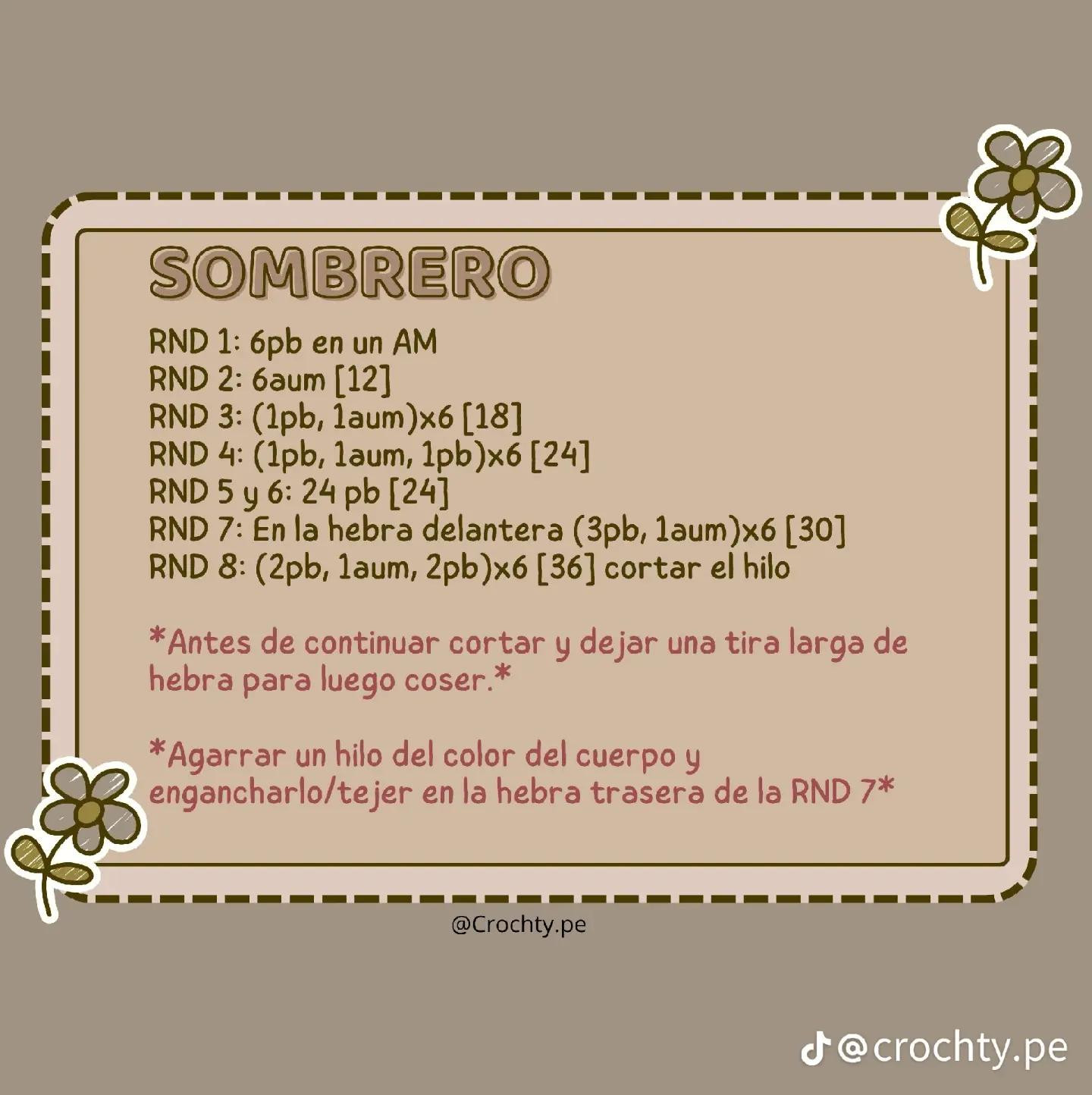 Patrón Gratis de Mini Honguito con Sombreros Adorables