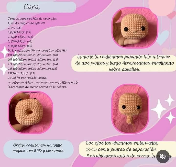 "Patrón gratis para muñeca de crochet de Blancanieves"